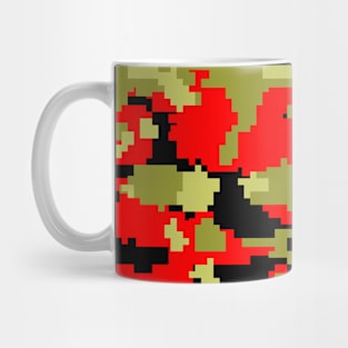 Olive Red Digital Camouflage Mug